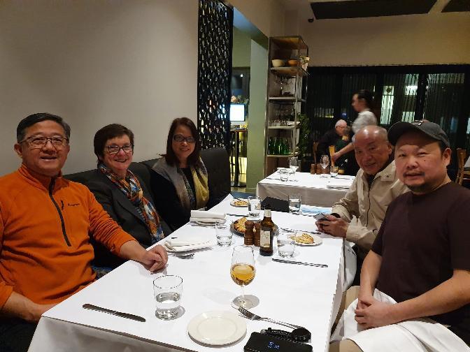 Celebrating My belated Birthday with my close caring friends.
